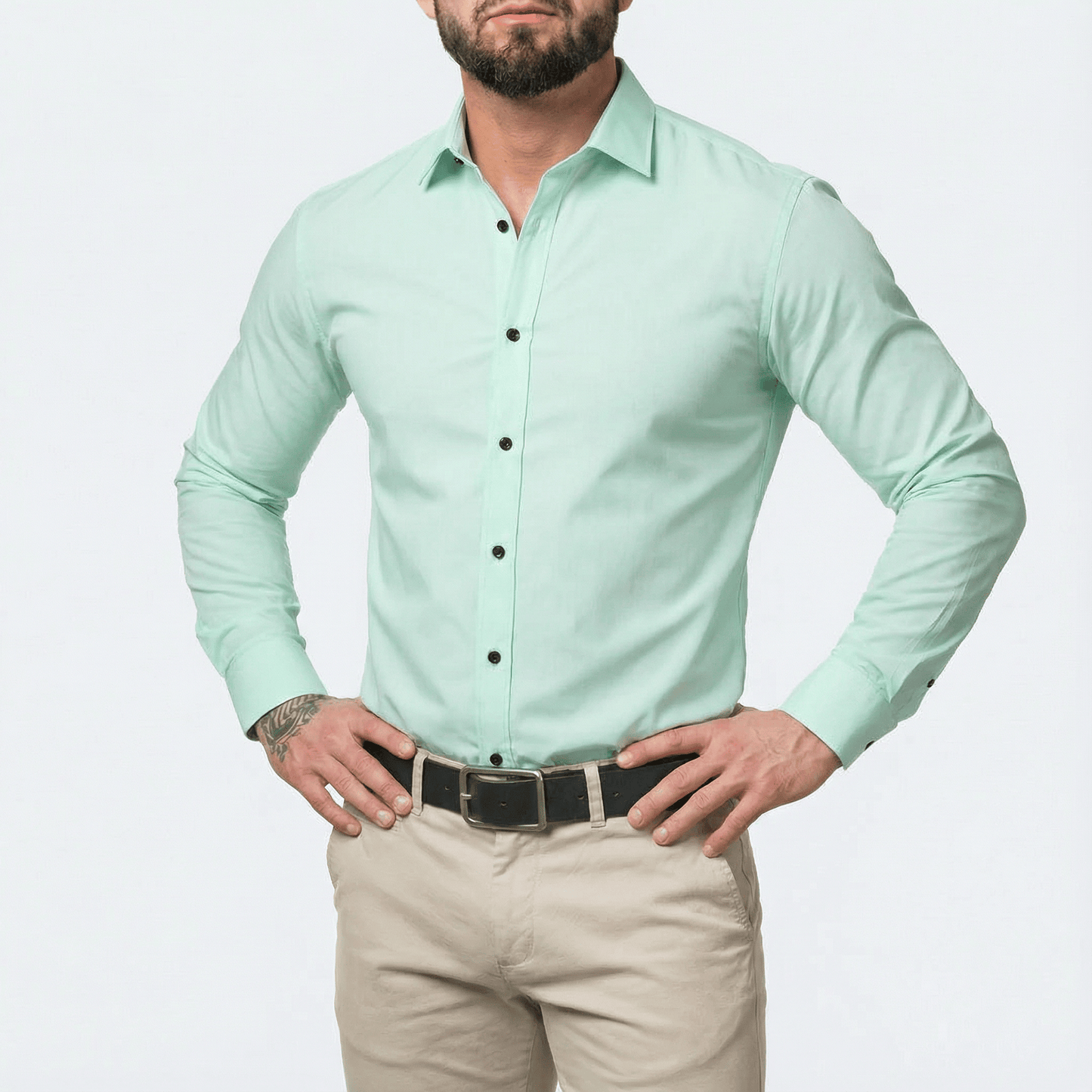 The "Infinite" Performance Shirt | 4-Way Stretch & Zero-Iron