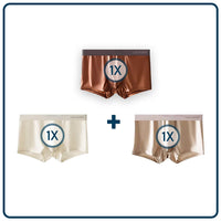 3 Pieces (1 Brown 1 White 1 Gray)