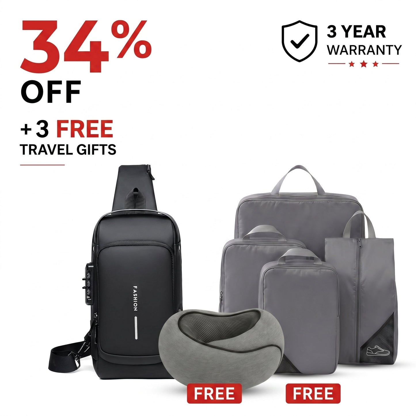 AirLock® Anti-Theft Sling Bag