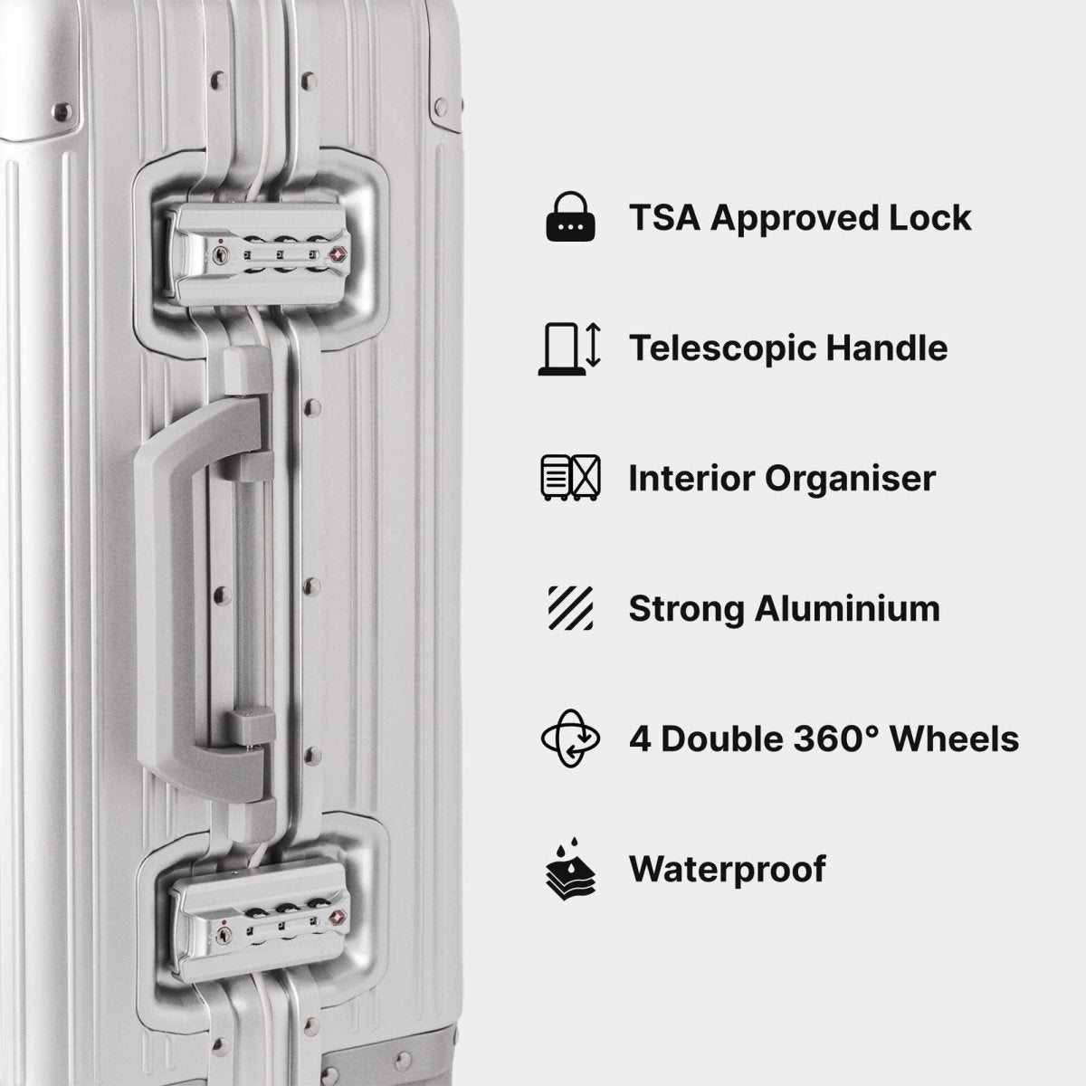 VAULTBAG® Aluminium Suitcase