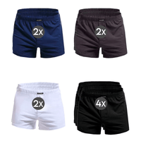 10 Pieces (4 Black 2 White 2 Gray 2 Blue) | Includes a free premium wallet