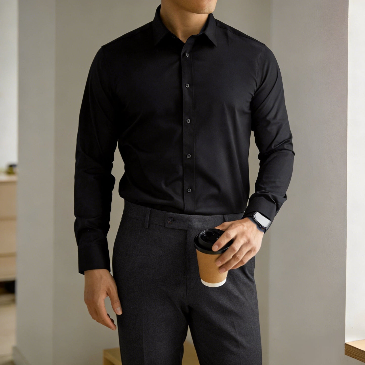The "Infinite" Performance Shirt | 4-Way Stretch & Zero-Iron