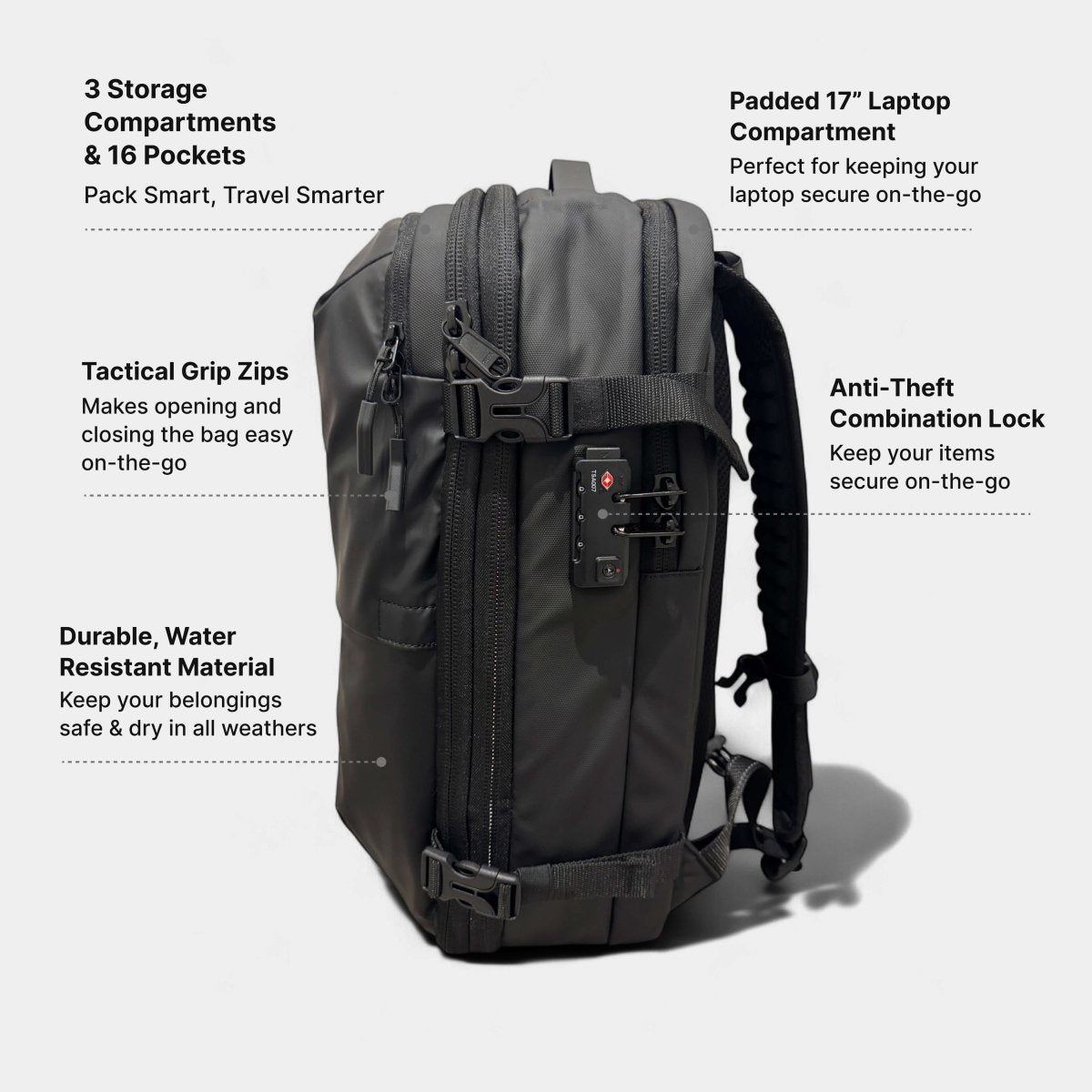 VAULTBAG® Matte Travel Backpack 60L