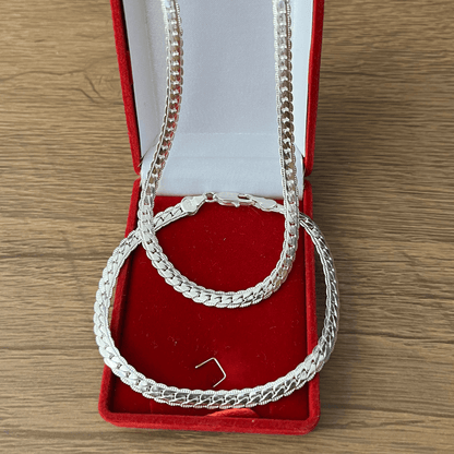 Royal Steel 316L Duo Set – 6mm Necklace + Bracelet