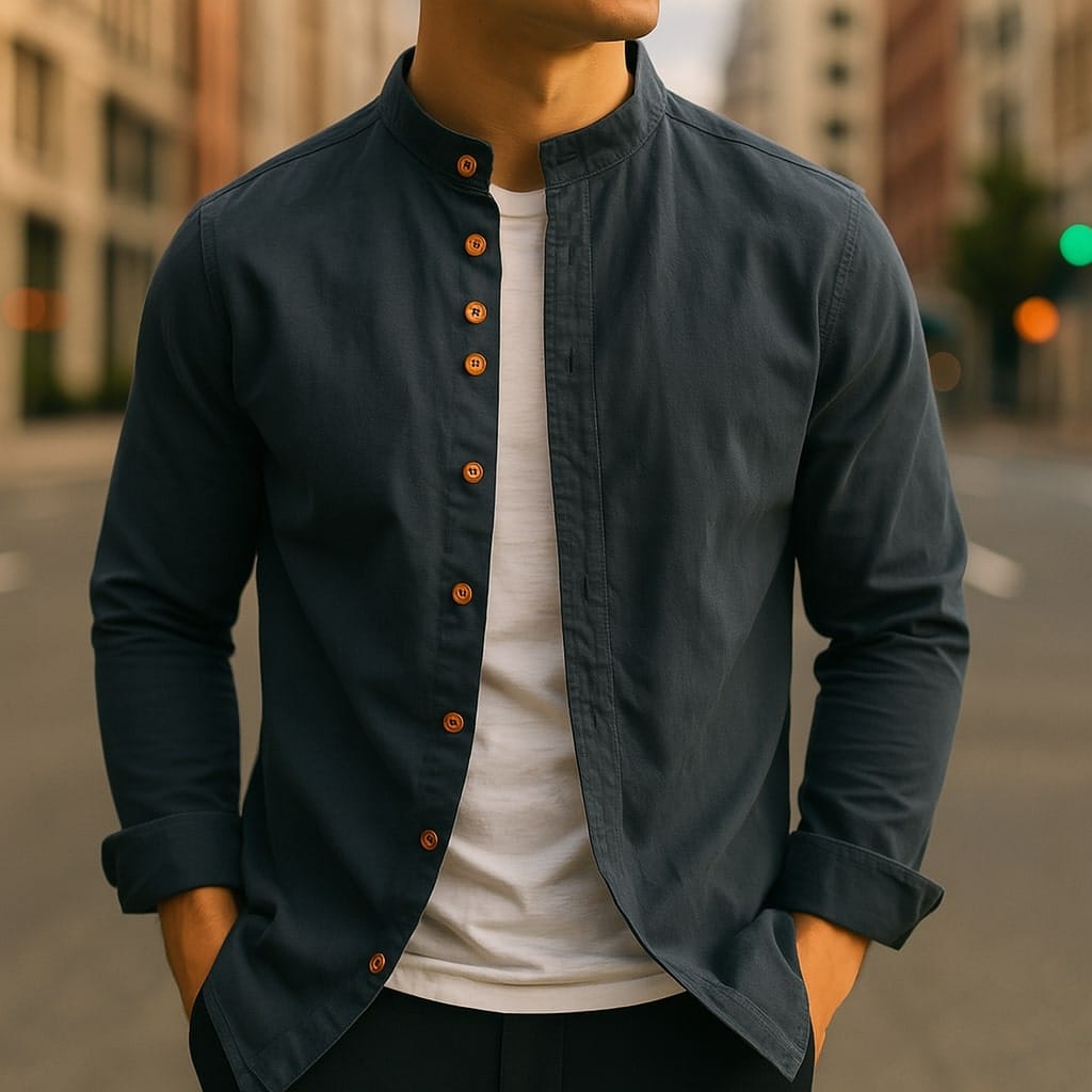 Hiro Linen-Cotton Shirt