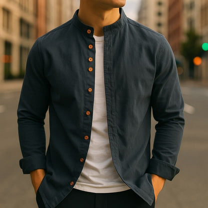 Hiro Linen-Cotton Shirt