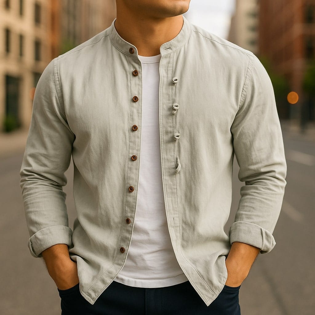 Hiro Linen-Cotton Shirt